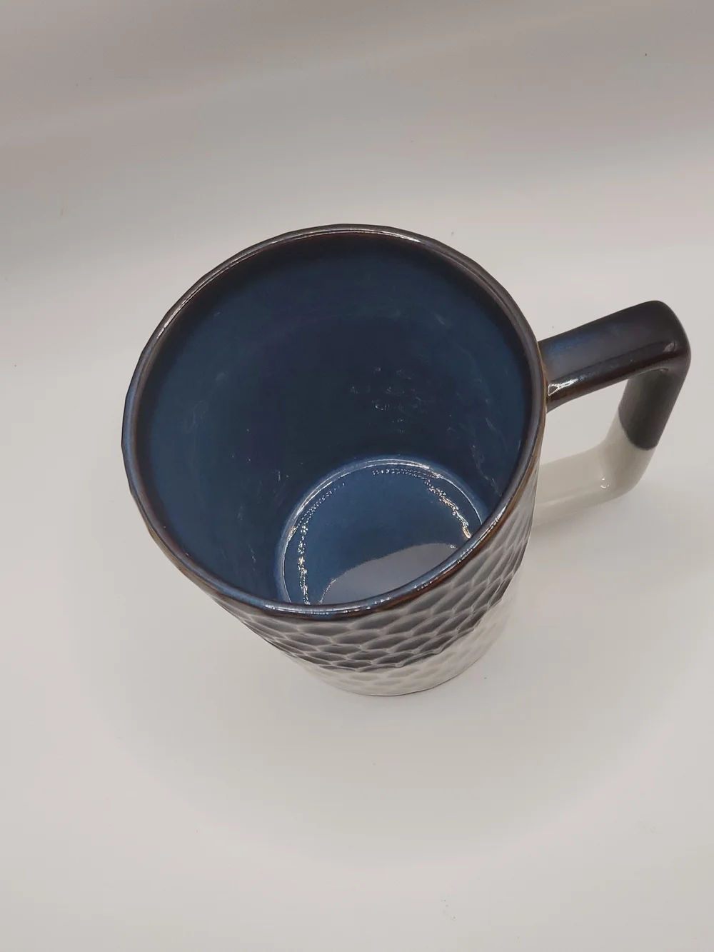 Starbucks Honeycomb⁰ Textured Ceramic Mug in Blue, brown and White.